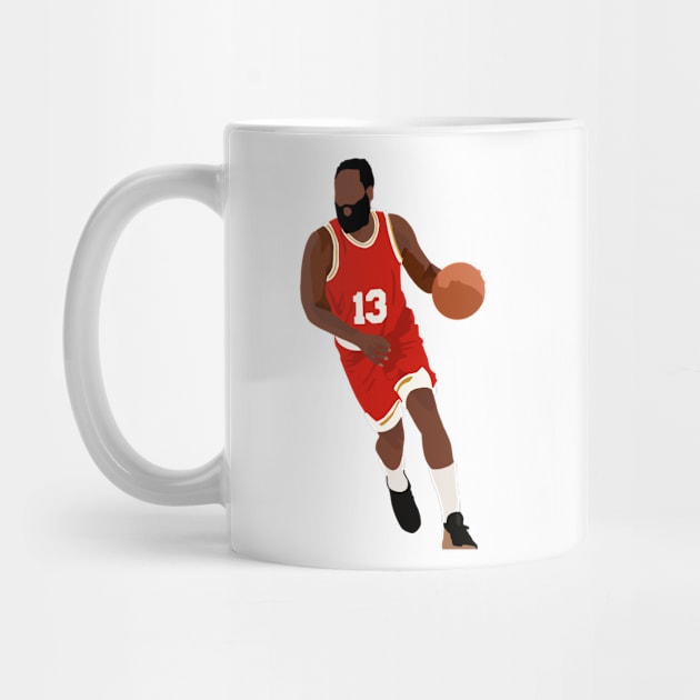 James Harden in Classic Rockets Throwback Uniform by ActualFactual